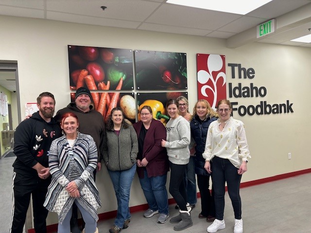 Volunteer day at the Idaho Food Bank.