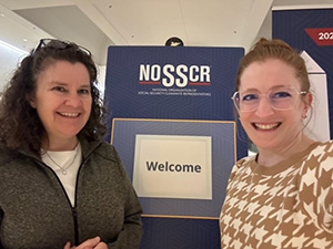 Barbara Harper and Britney Ocampo at NOSSCR meeting